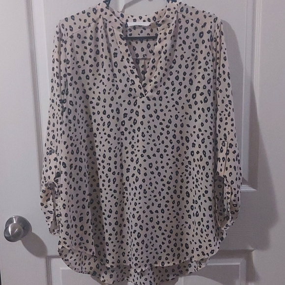 Lush Size XL Henly Style Leopard Print Tunic Blouse STITCHFIX - Picture 9 of 10